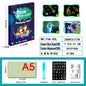 Educational Toy Drawing Pad 3D Magic 8 Light Effects Puzzle Board Sketchpad