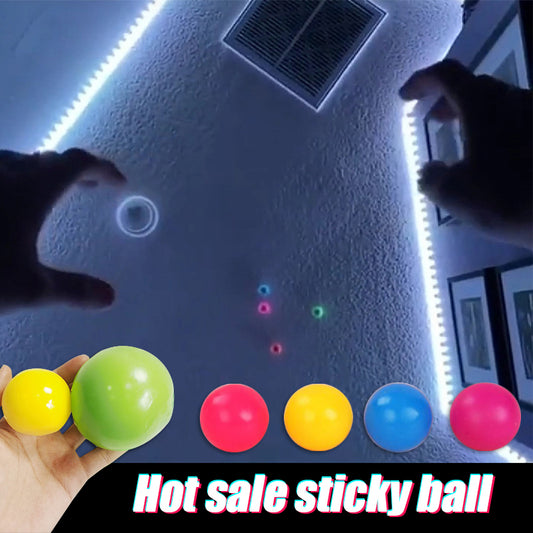 Stick Wall Ball Stress Relief Toys Sticky Squash Ball