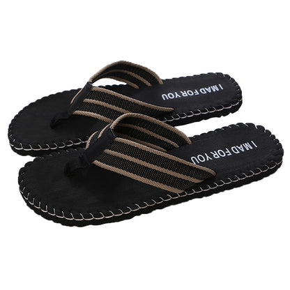 Summer couple beach slippers