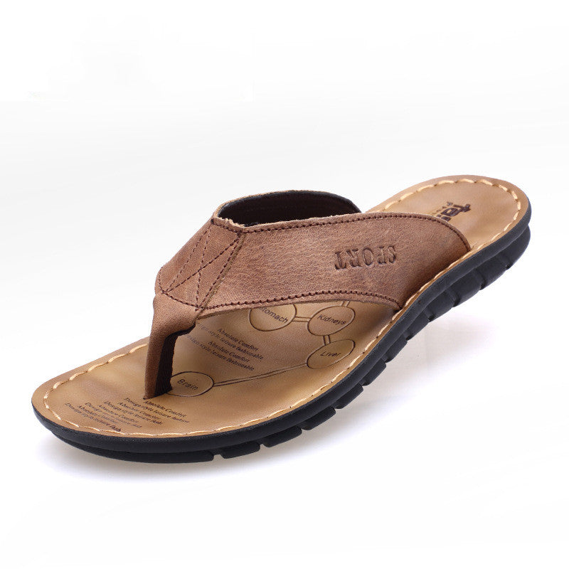 Men'S Flip-Flops For Driving And External Wear