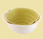 Portable detachable double-layer hollow fruit and vegetable cleaning drain basket Washed rice noodles