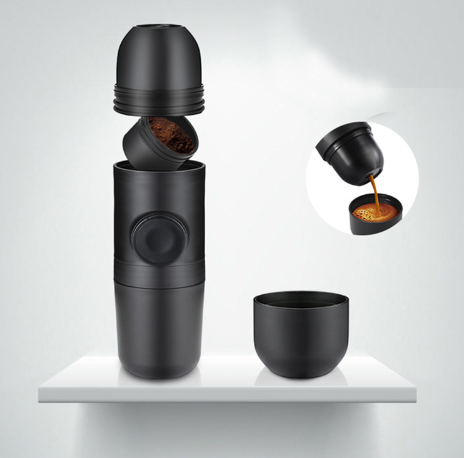 Condensed portable mini coffee machine