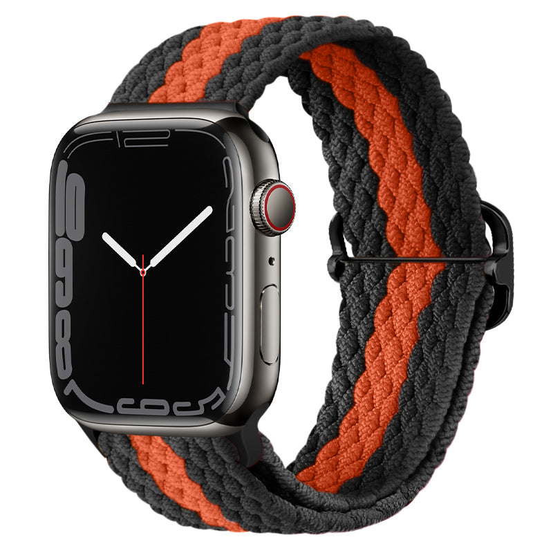 Apple Watch Watchband Adjustable Nylon Braided For Apple Watch7 Strap