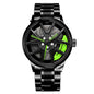 Men's And Women's Fashion Creative Wheel Waterproof Watch