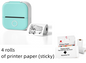 Mini Thermal Printer, T02 Sticker Maker Machine, Portable Bluetooth Pocket Phone Printer