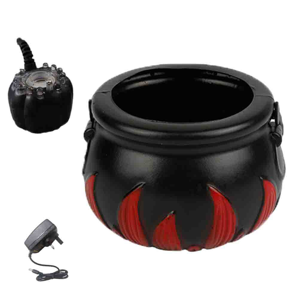 Halloween Pumpkin Smoke Witch Bucket Color Changing Lights