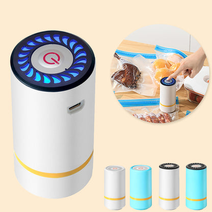 New Mini Vacuum Sealer Kitchen Portable USB Electric AirPump Fresh-Keeping Handheld Vacuum Sealing Machine Packaging Packer For Home