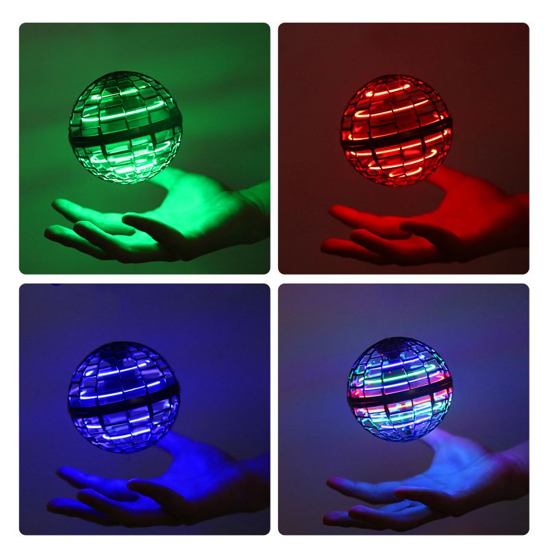 Interactive Fingertip Toy Magic Wand Induction Luminous Swirling Flying Ball Gift Kids Adults