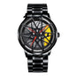 Men's And Women's Fashion Creative Wheel Waterproof Watch