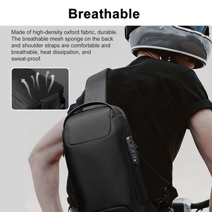 Men's Waterproof Oxford Multifunction Crossbody Bags Anti-theft Shoulder Bags Messenger Sling Chest Bag Pack For Male Sling Shoulder Crossbody Waterproof Anti-theft Chest Bag Backpack Pack USB