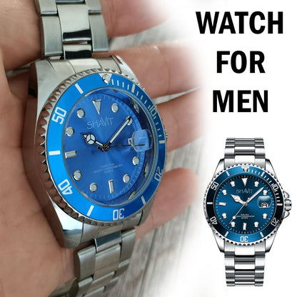 Men's Watch Relojes De Hombre Stainless Steel Quartz Luminous Classic Watches