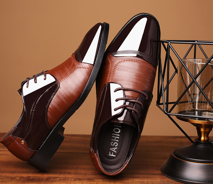 2021 summer new shoes men's business dress large size shoes fashion hundred tower wedding shoes