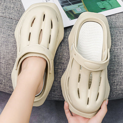 Fashion Clogs Shoes Summer Ankle-wrap Slippers Garden Beach Shoes