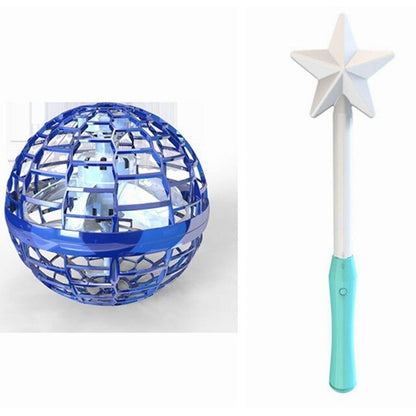 Interactive Fingertip Toy Magic Wand Induction Luminous Swirling Flying Ball Gift Kids Adults