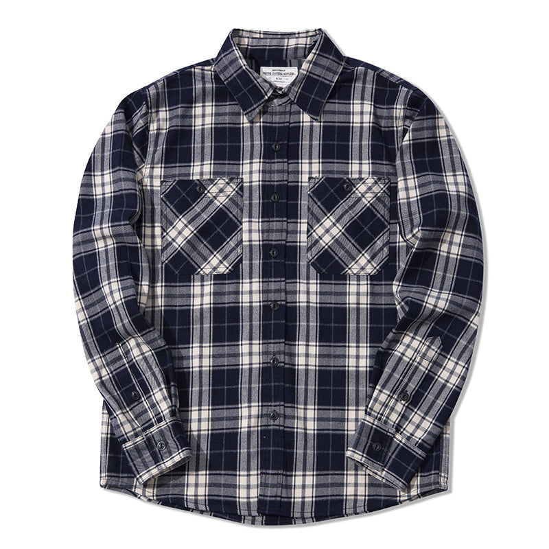 Heavy Thick Plaid Shirt For Men