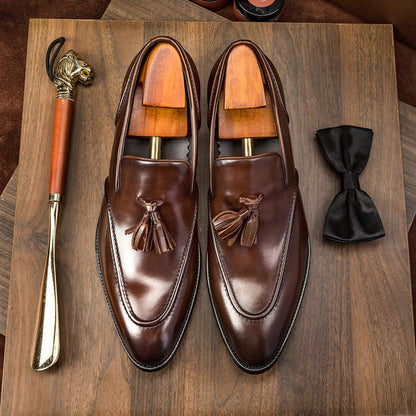 Business Casual Tassel Leather Shoes Men