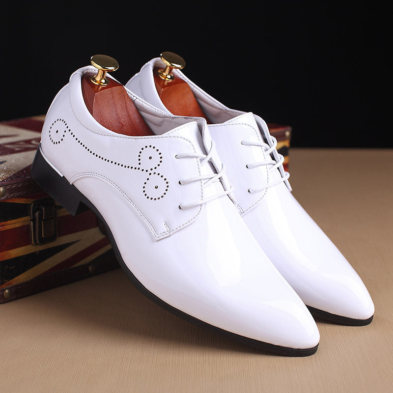 Men Leather Shoes Men Business Casual Dress Shoes