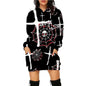 Halloween Print Long Hoodie With Pockets Sweater Long Sleeve Clothes Women