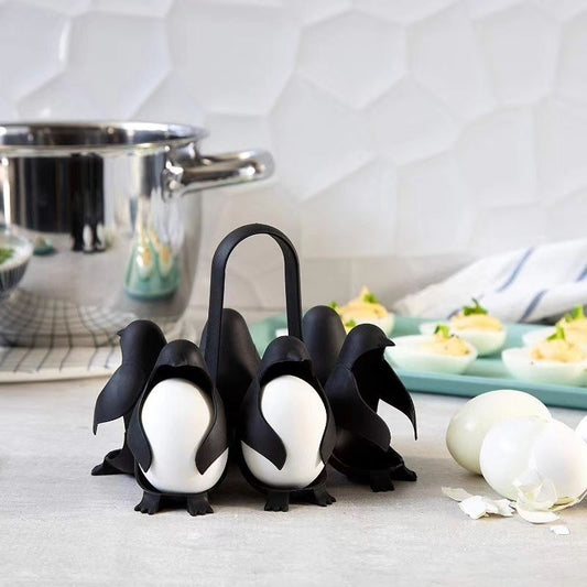 Kitchen Egg Steamer Egg Storage Rack Penguin Egg Cooker