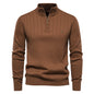 Men's Fashion Casual Stand Collar Half Zip Knitwear Sweater