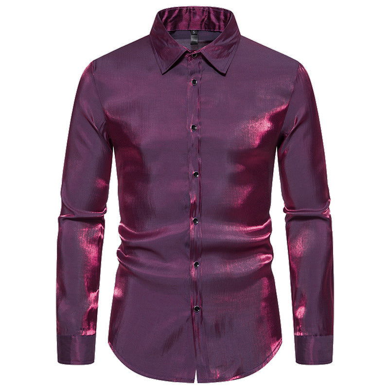 Men's Slim Shirt Nightclub Colorful