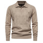 Men's Fashion Slim Lapel Knitted Sweater