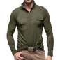 Outdoor Autumn And Winter New Polo Collar European And American Men's T-shirt