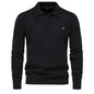 Men's Fashion Slim Lapel Knitted Sweater