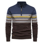 Men's Fashion Stand-up Collar All-match Half Zipper Sweater