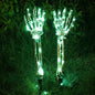 Halloween Decorative Skeleton Hand Halloween Garden Decoration Props LED Light-emitting Ghost Hand Skull Hand Plug Light