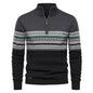 Men's Fashion Stand-up Collar All-match Half Zipper Sweater