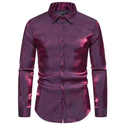 Men's Slim Shirt Nightclub Colorful