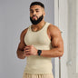 Men's Summer Knitted Ice Silk Rib Fitness Sports Casual Slim Vest