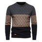 Men's Fashion Slim Round Neck Men's All-matching Sweater