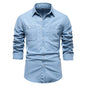 Men's Fashion Casual Denim Long Sleeve Shirt