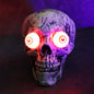 Halloween Decorative Skeleton Hand Halloween Garden Decoration Props LED Light-emitting Ghost Hand Skull Hand Plug Light