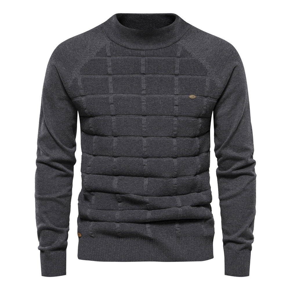 Men's Fashion Casual Round Neck Pullover Bottoming Sweater