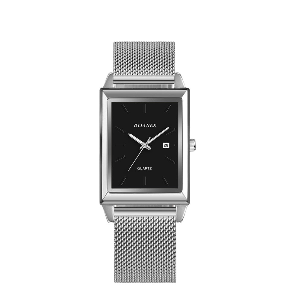 New Men's Square Quartz Watch