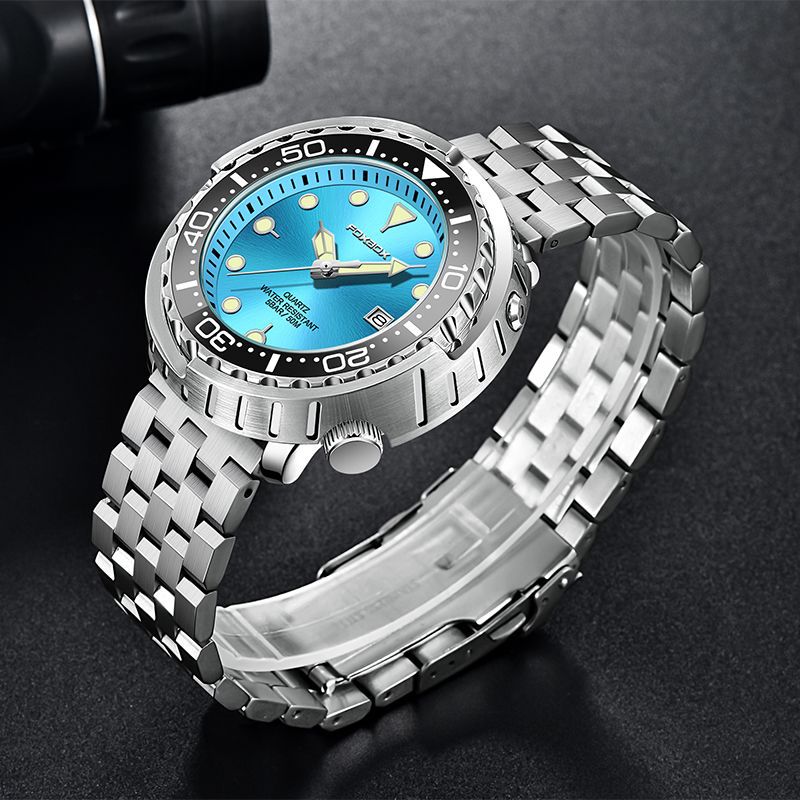 Men's Quartz Watch Three-pin Calendar Waterproof