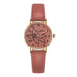 Digital Leather Belt Women's Casual Quartz Watch