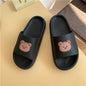 W Bear Slippers Female Home Non-slip Bathing Indoor And Outdoor Wear Soft Bottom Comfortable Sandals Male