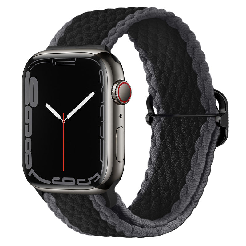 Apple Watch Watchband Adjustable Nylon Braided For Apple Watch7 Strap