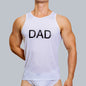 Boys Transparent Ice Silk Thin Smooth Quick-drying DAD Letter Vest