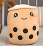 Cute Fruit Drink Plush Stuffed Soft Strawberry Milk Tea Plush Boba Tea Cup Toy Bubble Tea Pillow Cushion Kids Gift