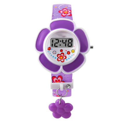 Men's And Women's Cute Fashion Flower-shaped Electronic Watch