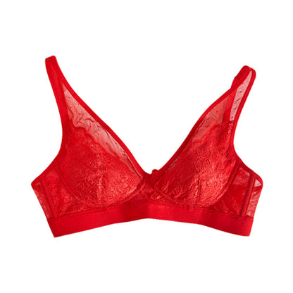 Women's Lace Silk Unwired Push Up Bra