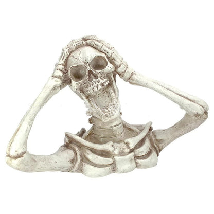 Personality Screaming Skull Statue Pendant Garden Halloween Decoration