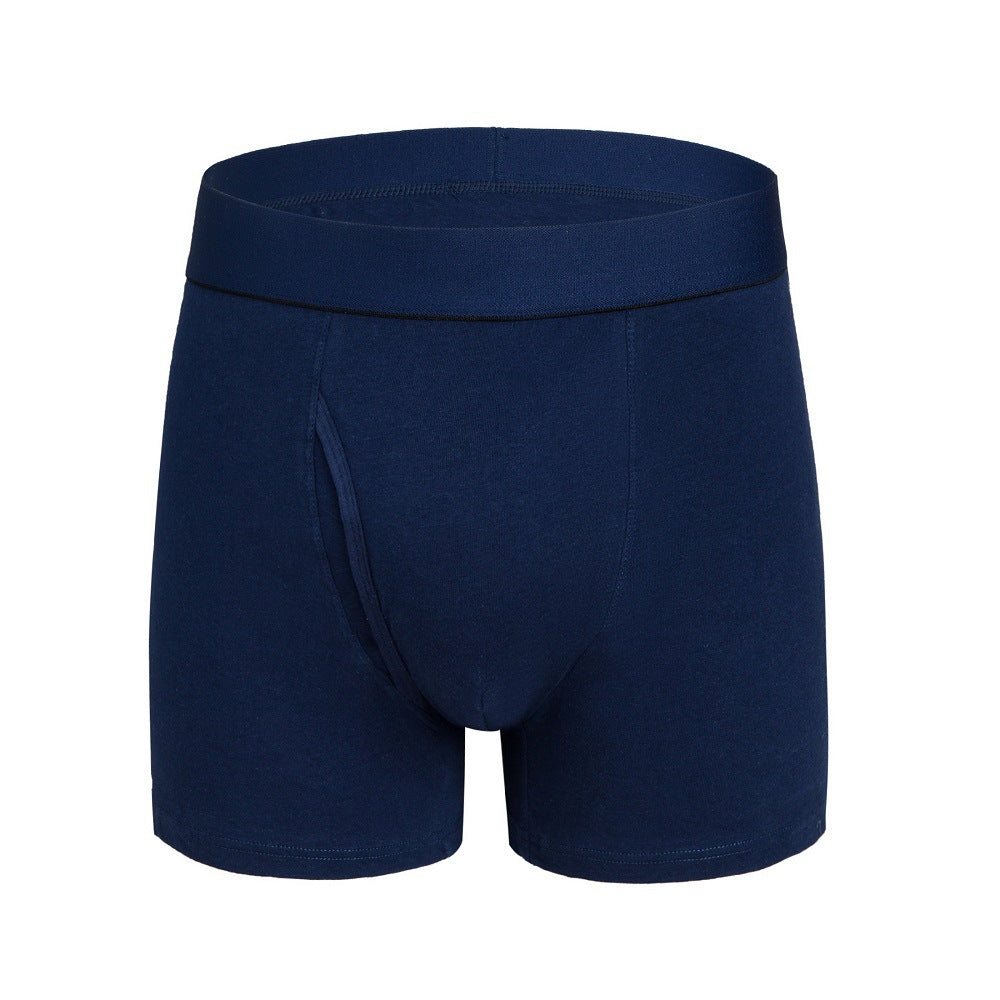 Large Size Men's Boxer Briefs Solid Color