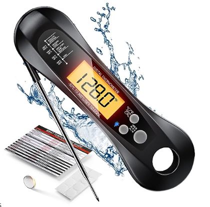 Folding Probe Barbecue Thermometer Waterproof Digital Display Electronic Kitchen Barbecue Coffee Milk 180 Thermometer