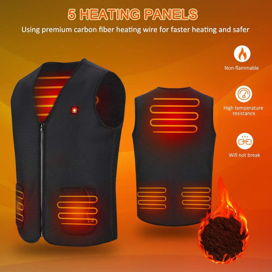 V-neck Smart Self-heating Vest Men's Heating Vest